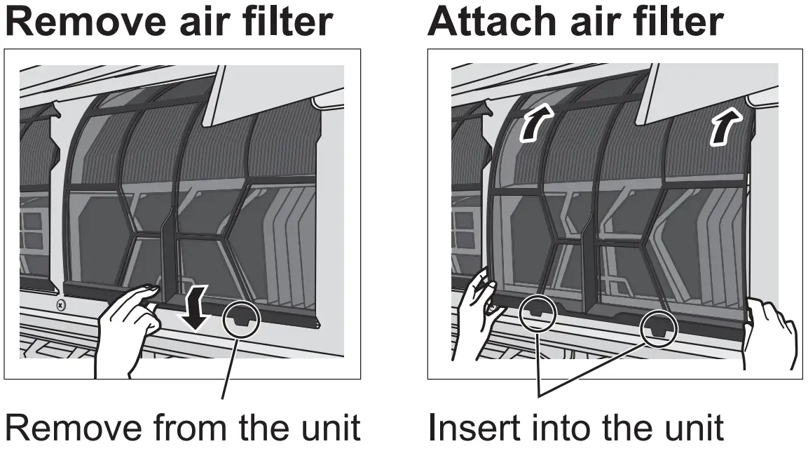 Air filters Instructions