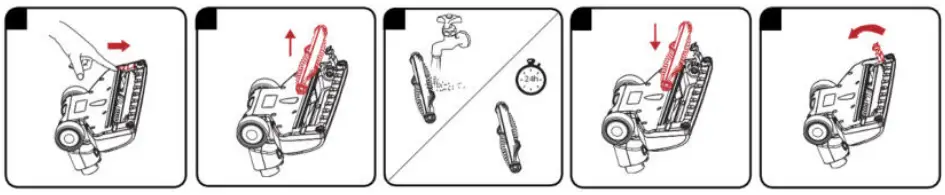 CLEANING THE FLOOR BRUSH