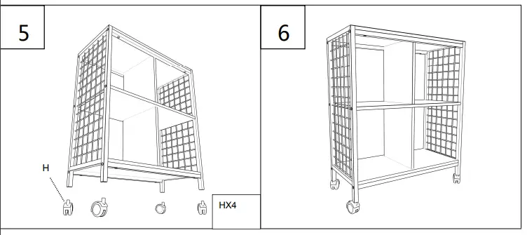 Tidoin FUG-YDW9-345 Brown Rectangular 3-Shelves Accent Bookcase - fig 3