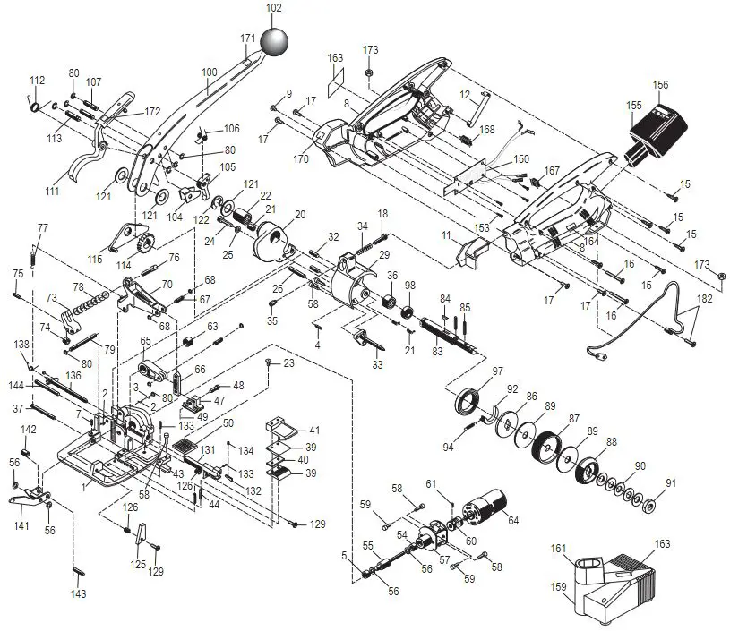 ULINE H-1334 Semi-Automatic Sealless Combo Strapping Tool - Parts