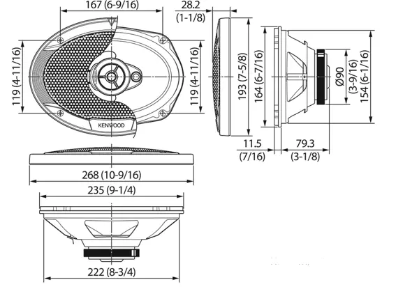 KENWOOD-KFCS6976EX-500W-3-Way-CAR-Speakers-FIG-2