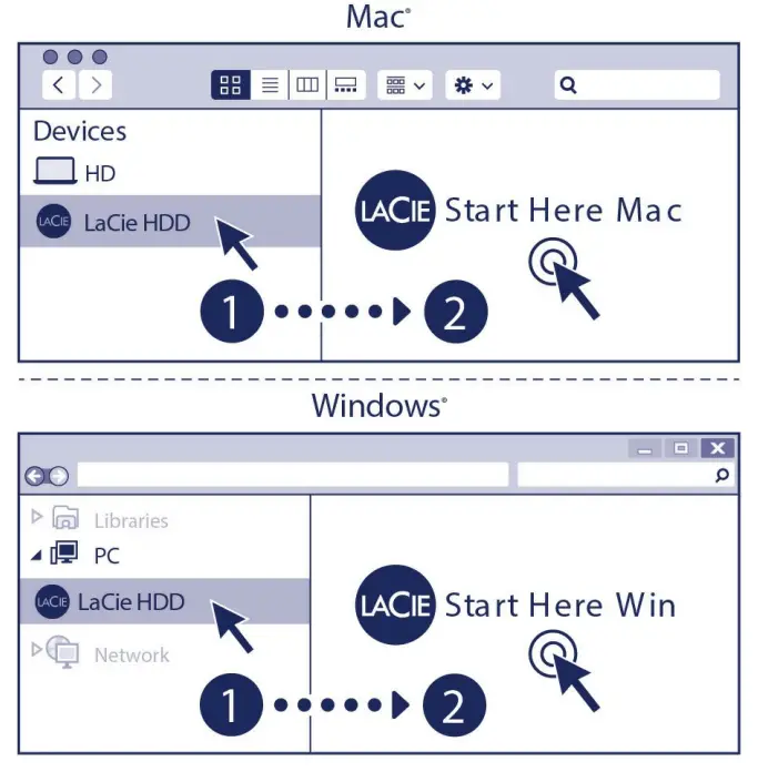 LACIE Mobile Drive and Secure External Storage - Fig 2