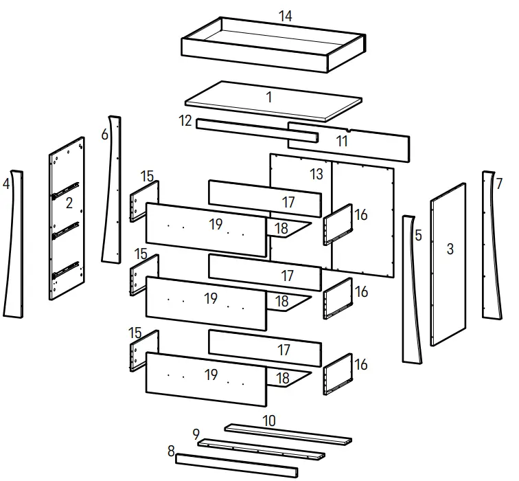 BabyStyler Vancouver Dresser and Baby Changer-fig2