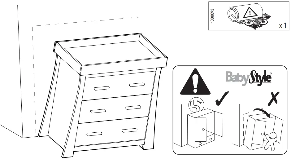 BabyStyler Vancouver Dresser and Baby Changer-fig22