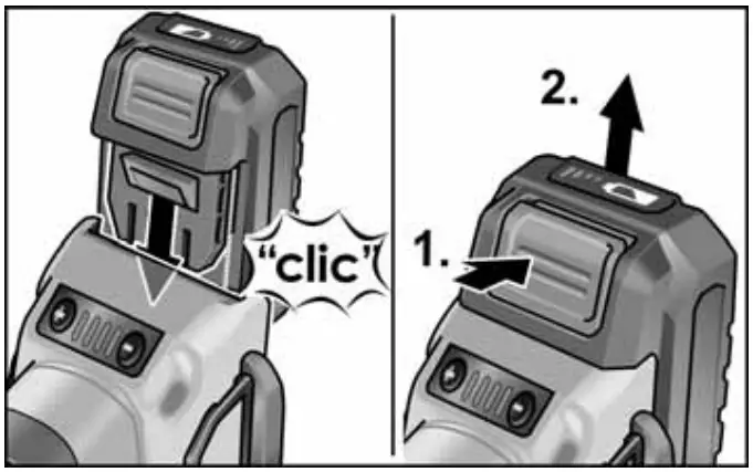 FLEX LBE 125 18 0 EC Cordless Angle Grinder - Figure 1