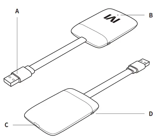M gears MG S01 M Stick 2 Lite Android Auto Dongle - usb 1