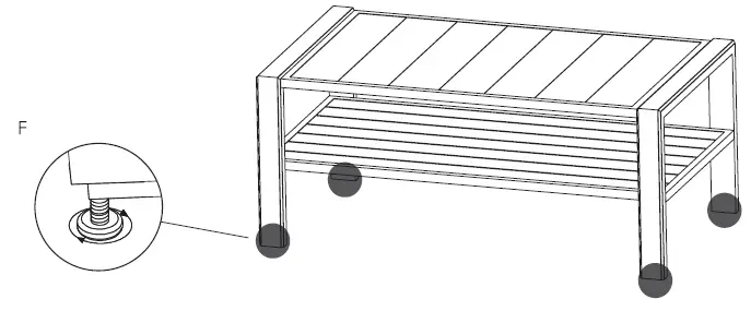 atleisure FRN-310390 Catalina 8PC Cushioned Seating Set fig 21