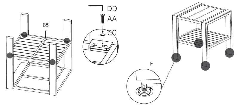 atleisure FRN-310390 Catalina 8PC Cushioned Seating Set fig 24