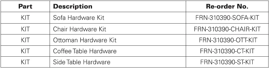 atleisure FRN-310390 Catalina 8PC Cushioned Seating Set fig 27