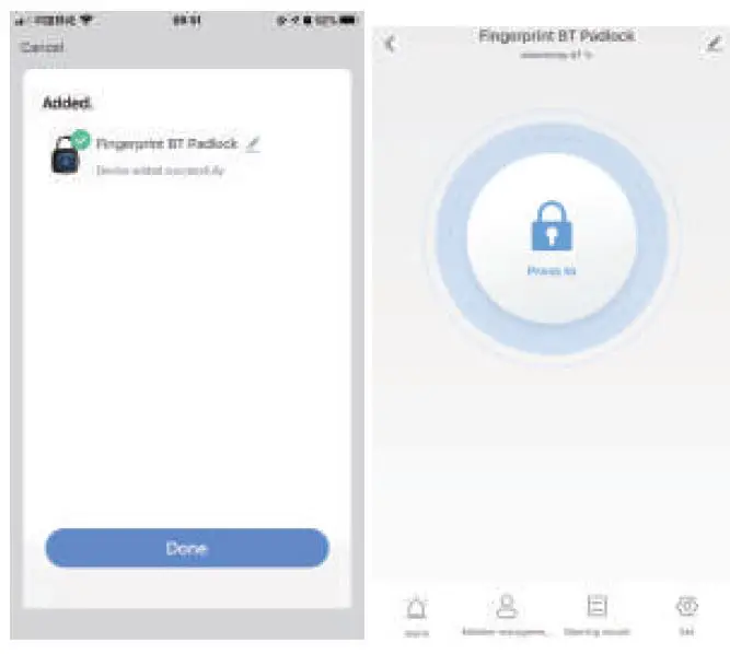 tuya L3 Bluetooth Fingerprint Padlock-6