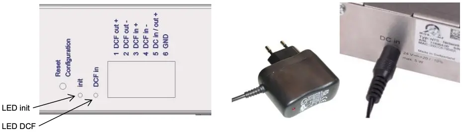 Connect mains power
