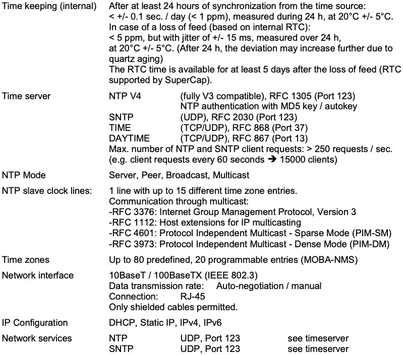 Technical Data Table Continued 1