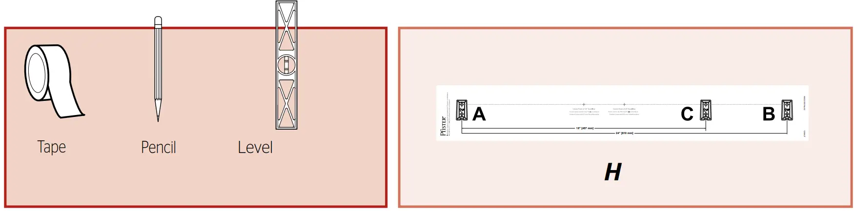 PfISTER BTB DA2C Polished Chrome Deckard 24 Inch Towel Bar - fig 1