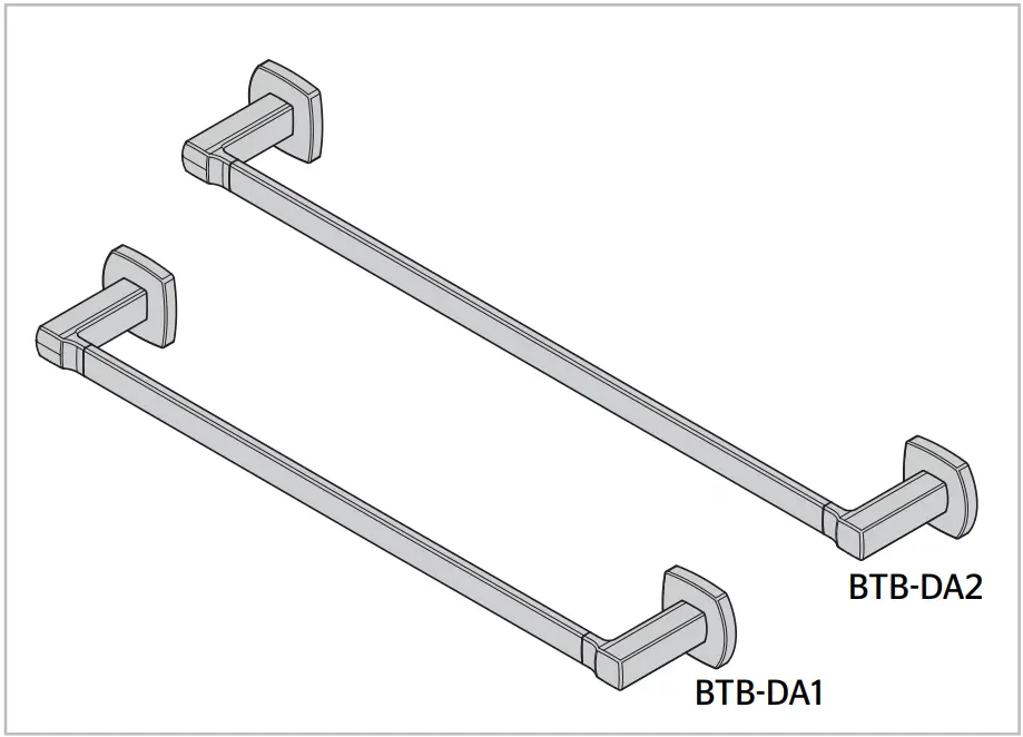 PfISTER BTB DA2C Polished Chrome Deckard 24 Inch Towel Bar - fig 8
