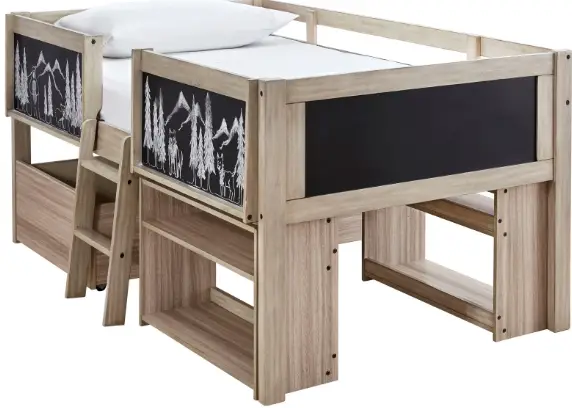 ASHLEY B081-62S Furniture Wrenalyn Twin Loft Bed Frame-FIG1