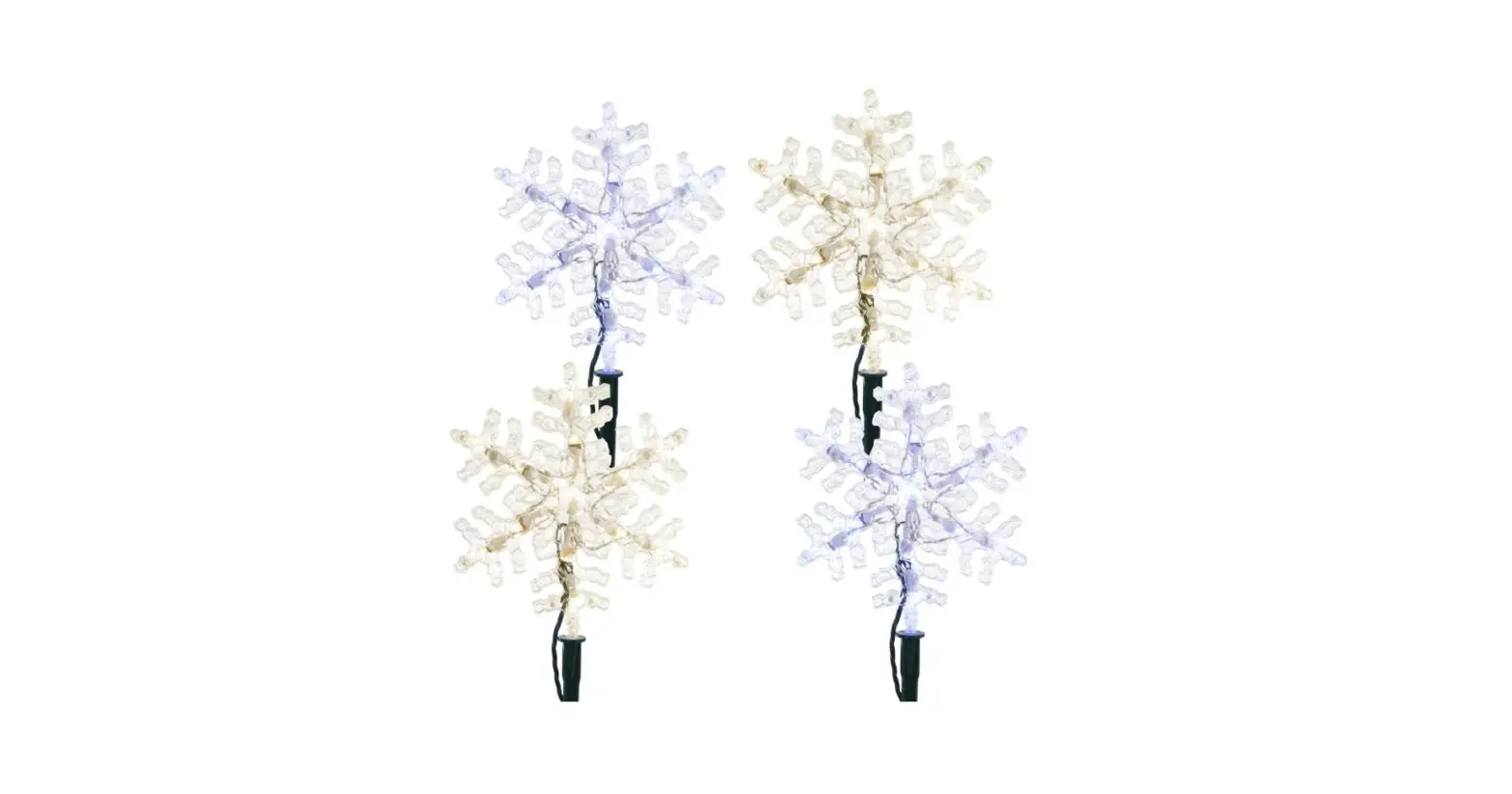 Ge 72234 Led 52l 4pcs 9 Inch Snowflake Pathway Marker Light Set User Guide