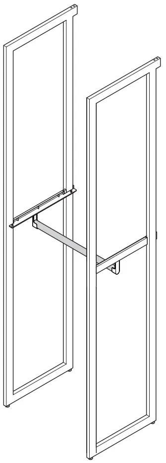 Martha Stewart INS-0031 20 Inch Depth Perry St White Woodgrain/Gold Metal