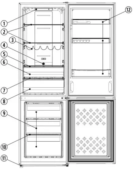 SEVERIN-KGK-8905,-8906-Refrigerator-Freezer-fig- (1)