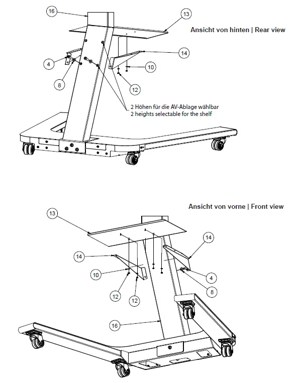 HAGOR 5787 ST SA Flip II 55 Inch Mobiles Standsystem Samsung Flip 3