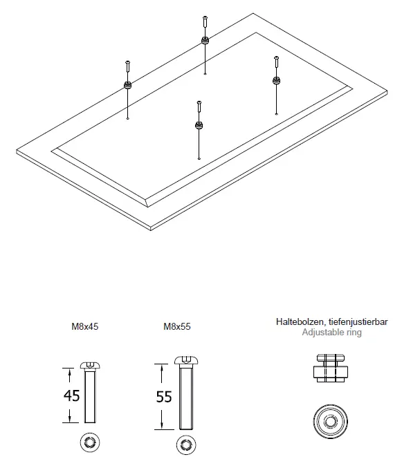HAGOR 5787 ST SA Flip II 55 Inch Mobiles Standsystem Samsung Flip 5