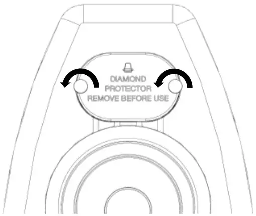 Removing tweeter protector