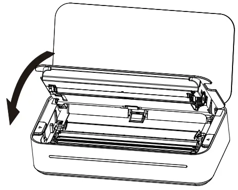 HPRT GT1 Thermal Transfer Printer - Close the Panel