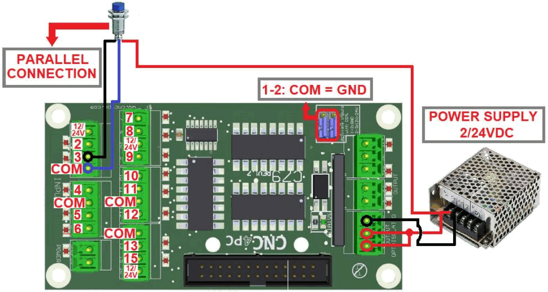 CNC4PC C79 Open Collector Expansion Board - NPN sensors