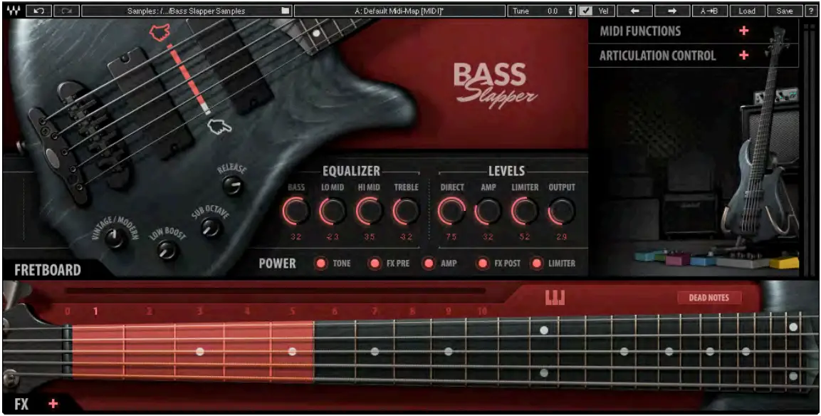 WAVES Bass Slapper Sample-Based Virtual Instrument - Getting Started