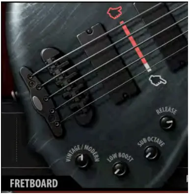 WAVES Bass Slapper Sample-Based Virtual Instrument - Tone Section