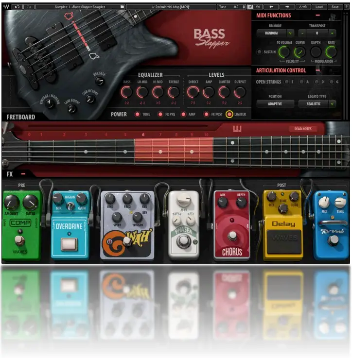 WAVES Bass Slapper Sample-Based Virtual Instrument
