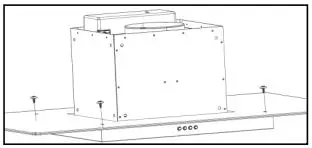 Hoover HDSVI985B 90cm Island Cooker Hood User Manual - If the glass canopy has not been pre-assembled by the factory
