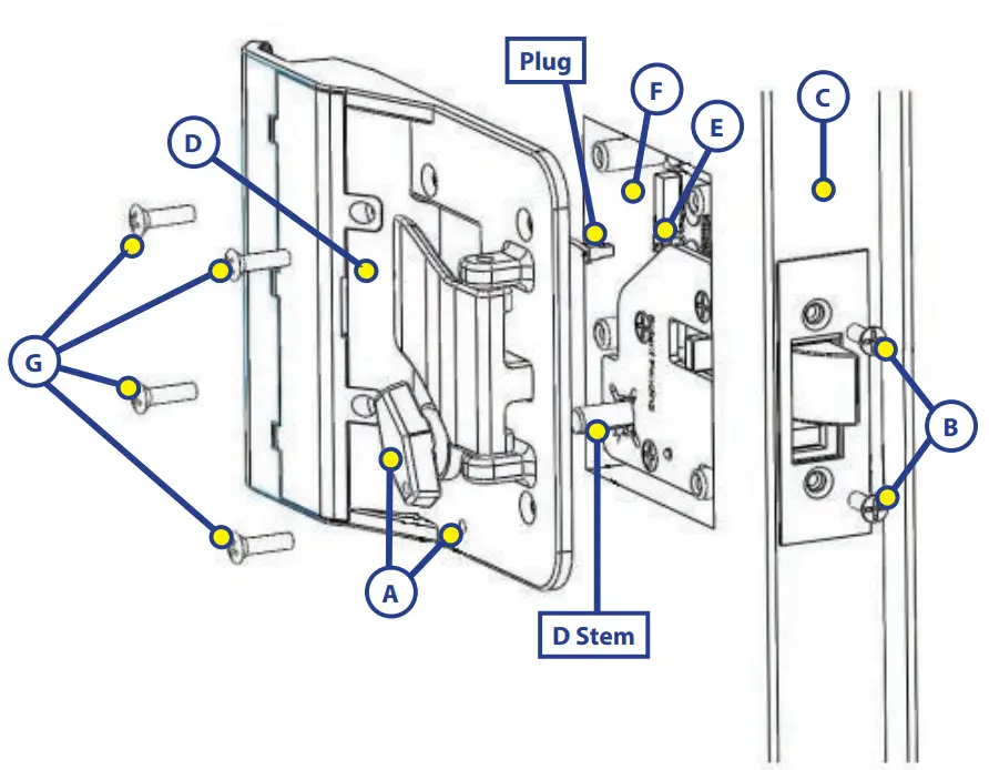 BAUER 31-8079 NE RV Electric Door Lock -- FIG2