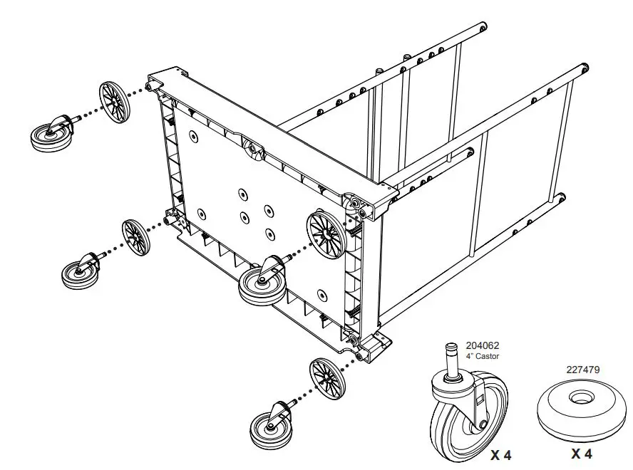 Numatic SM-1705 Cleaning Trolley Installation Guide - Installation 3