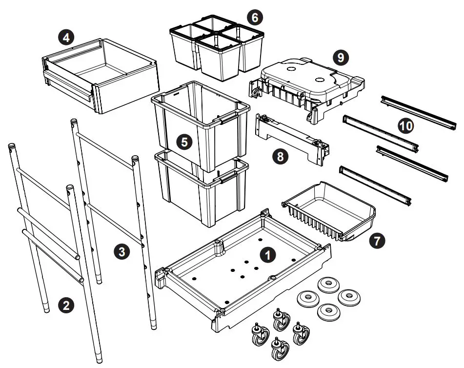 Numatic SM-1705 Cleaning Trolley Installation Guide - ServoMatic SM-1706