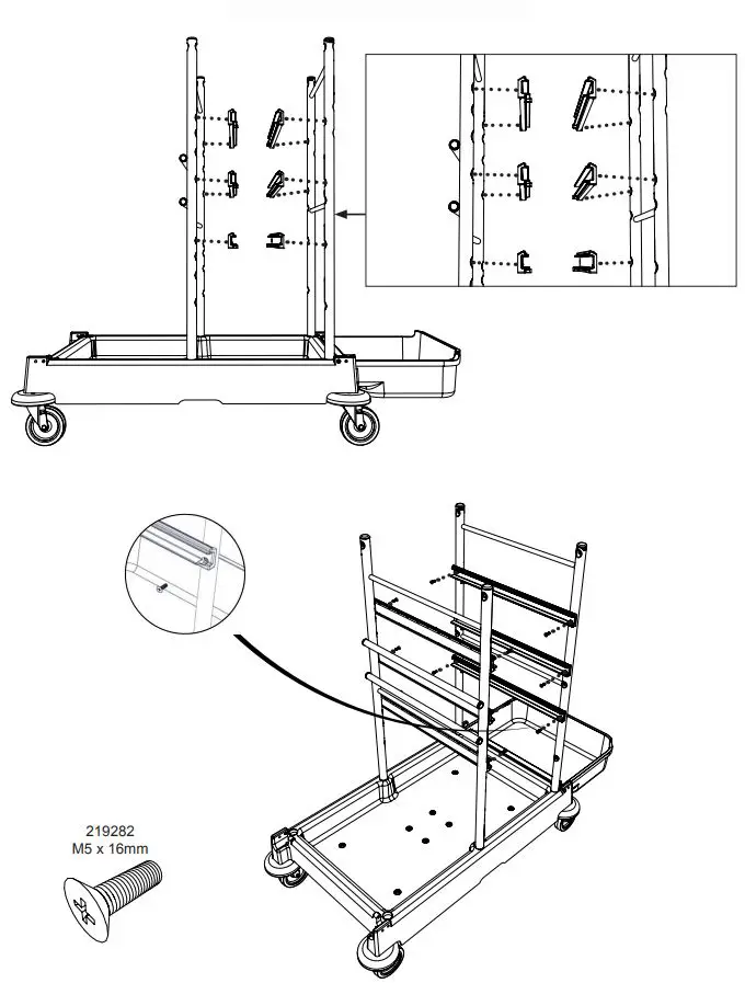 Numatic SM-1705 Cleaning Trolley Installation Guide - ServoMatic SM-1707
