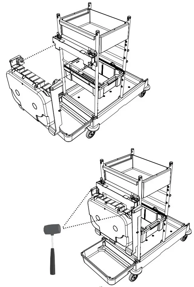 Numatic SM-1705 Cleaning Trolley Installation Guide - ServoMatic SM-1707