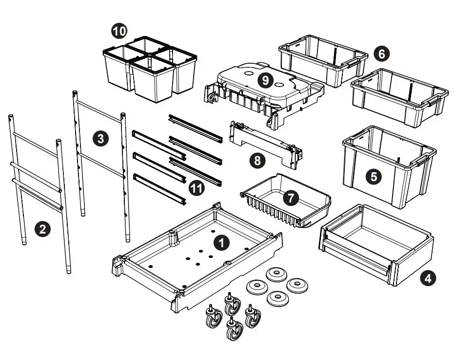 Numatic SM-1705 Cleaning Trolley Installation Guide - ServoMatic SM-1707