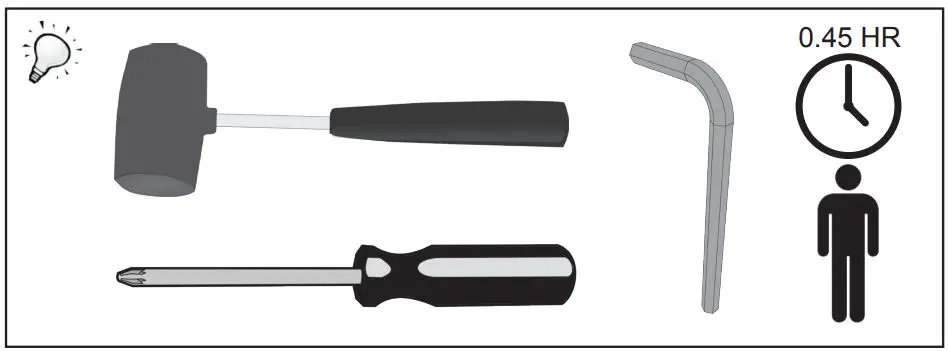 Numatic SM-1705 Cleaning Trolley Installation Guide - Tool Needs