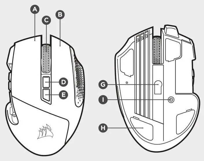 SCIMITAR RGB Corsair Gaming Mouse - Getting to know your mouse 1
