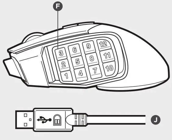 SCIMITAR RGB Corsair Gaming Mouse - Getting to know your mouse 2