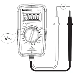 AMPROBE Digital Multimeter AM-420 -AC Voltage
