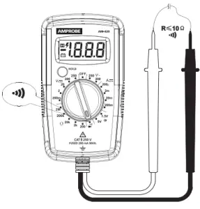 AMPROBE Digital Multimeter AM-420 -Continuity