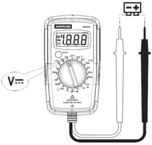 AMPROBE Digital Multimeter AM-420 -DC Voltage