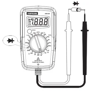 AMPROBE Digital Multimeter AM-420 -Diode