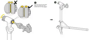 TOPEAK TW030 PrepStand eUP Workstand for Electric Bike - CLAMP ASSEMBLY