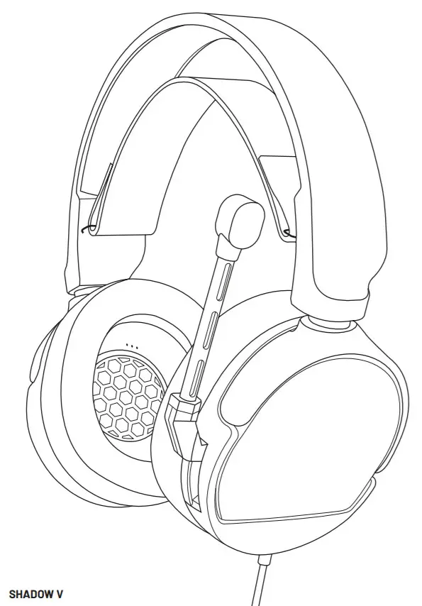 STEALTH 117971 Shadow V Gaming Headset -figure 1