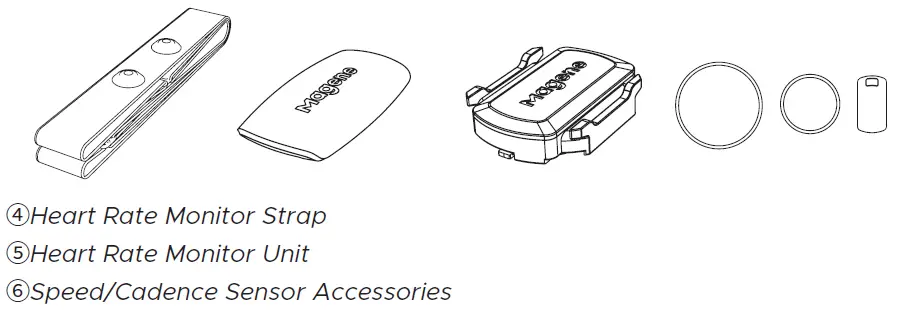 static Smart GPS Bike Computer C406 Lite optional accessries