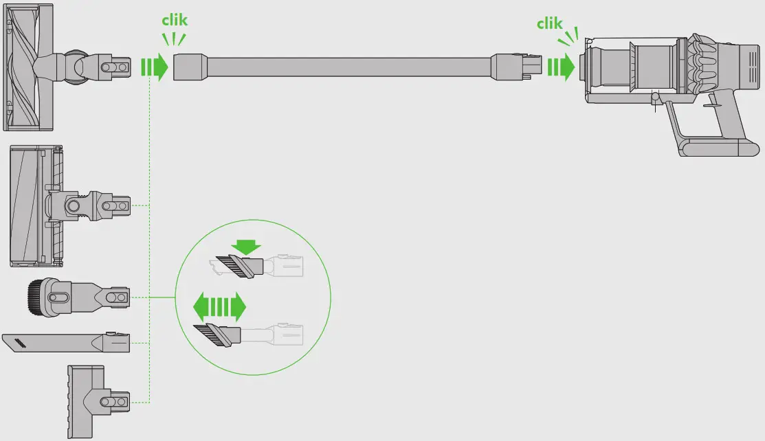 dyson Vacuum Cleaner - Power mode 2