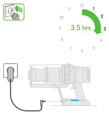 dyson Vacuum Cleaner - Recharging 1