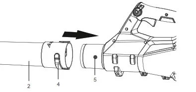 greenworks BLF341 Blower- BLOWER TUBE